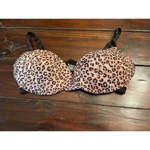 Bebe Leopard Print Bra 36DD